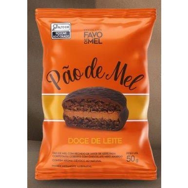 FAVO DE MEL P�O DE MEL RECHEADO DOCE DE LEITE 50G UND 